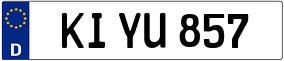 Trailer License Plate
